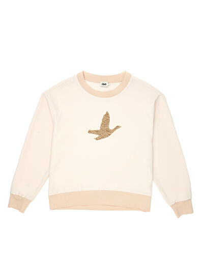 Beymen Club Beige Embellished Logo Crepe Blouse - 7