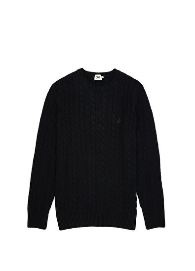 Beymen Club Black Hair Braided Sweater - 7