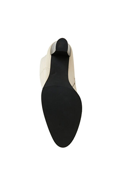 Beymen Club Ecru Womens Leather Boots - 5