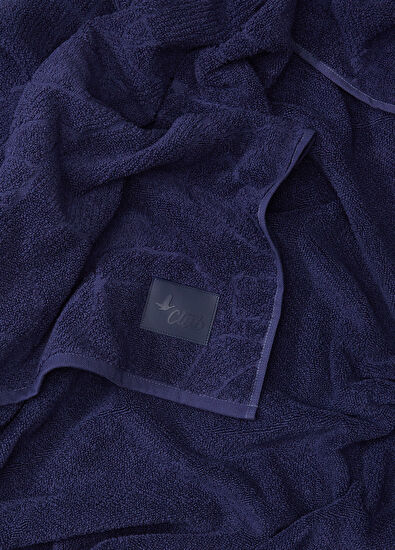 Beymen Club Lacivert Logo Jakarlı Plaj Havlusu - 4