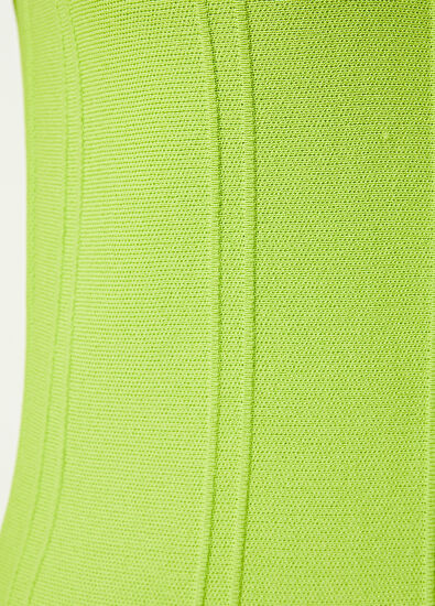 Beymen Club Yeşil Halter Yaka Mini Triko Elbise - 5