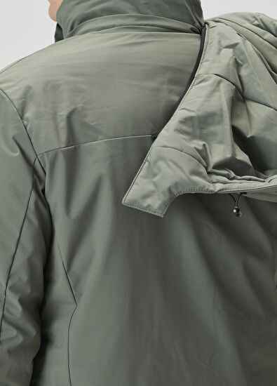 Beymen Club Aqua Green Hooded Long Coat - 6