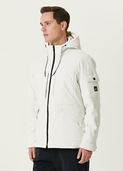 Beymen Club Kırık Beyaz Logo Detaylı Kaban - 4