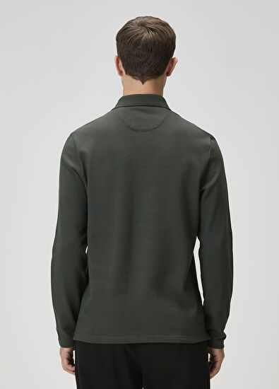 Beymen Club Comfort Fit Khaki Polo Sweatshirt - 4