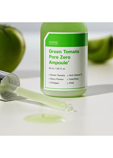 Sungboon Editor Green Tomato Pore Zero Ampoule+ Dengeleyici Cilt Serumu 40 ml - 5