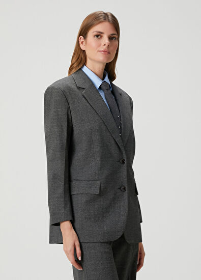 Sandro Ismeria Koyu Gri Ceket - 3