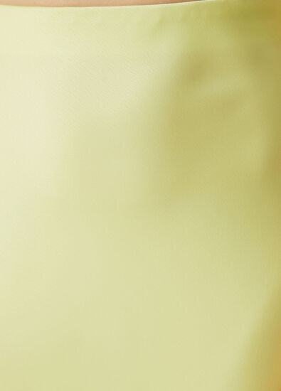 Beymen Club Neon Sarı Maksi Evaze Saten Etek - 6