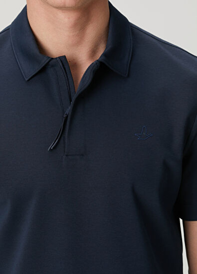 Beymen Club Navy Blue Slim Fit Rope Detail Polo T-Shirt - 6