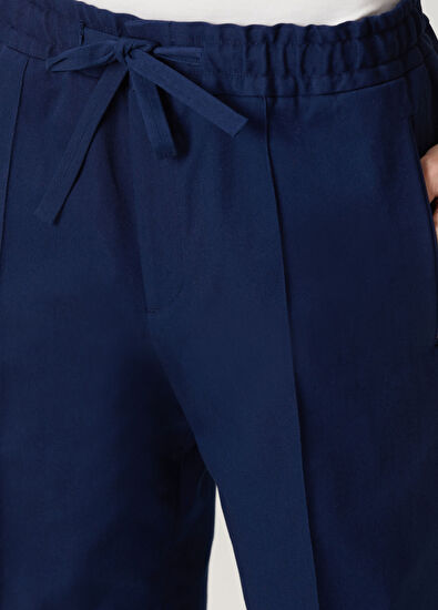 Valentino Lacivert Beli Kordonlu Pantolon - 4