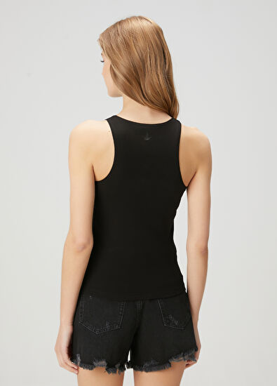 Beymen Club Black Logo Detailed Tank Top - 5