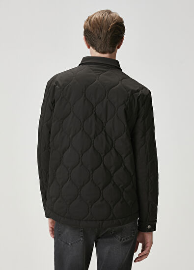 Beymen Club Siyah Kapitoneli Dış Gömlek - 5