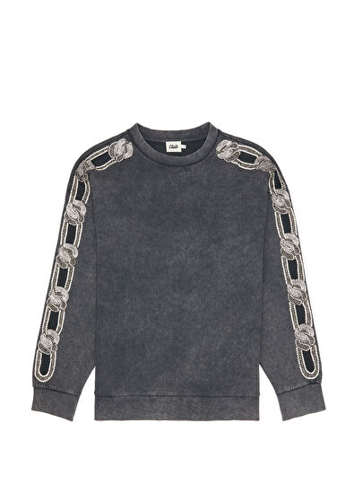 Beymen Club Antrasit Taş Detaylı Sweatshirt - 7