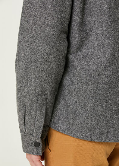 Beymen Club Grey Wool Overshirt - 5