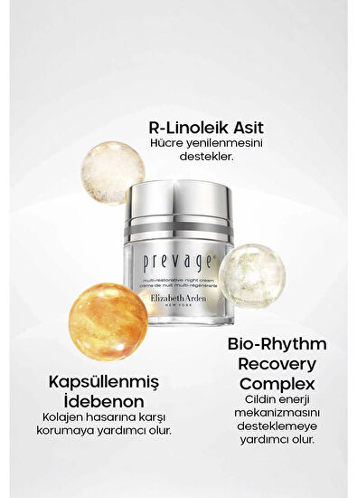 Elizabeth Arden Prevage Multı-Restoratıve Night Cream Yaşlanma Karşıtı Nemlendirici Yüz Kremi 50 ml - 3