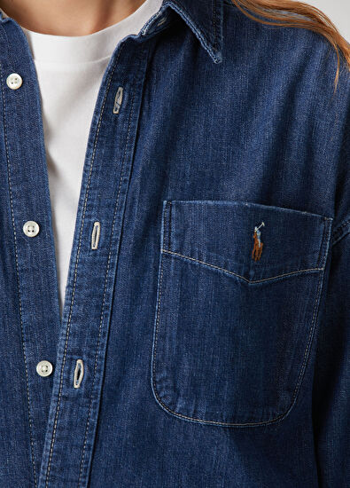 Mavi Denim Gömlek - Görsel 5