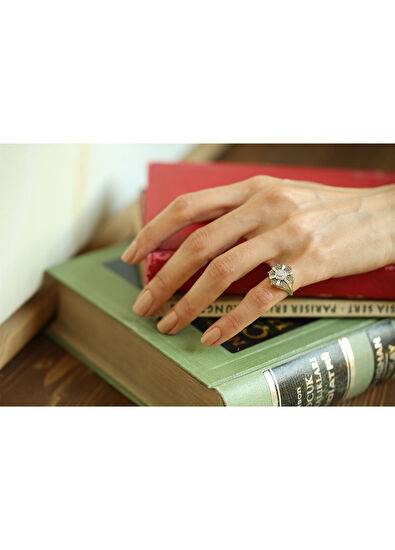 Harmony 14 Ayar Sarı Altın Kadın Yüzük - Görsel 5