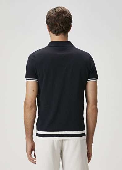 Beymen Club Lacivert Polo Yaka Kısa Kollu Triko - 5