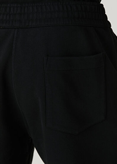 Givenchy Regular Fit Siyah Logo Baskılı Bermuda - 5