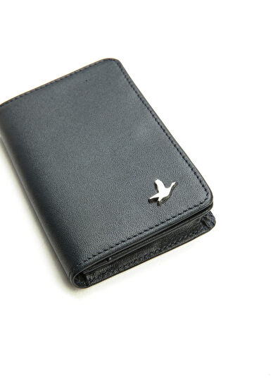 Beymen Club Navy Blue Men's Napa Leather Wallet - 5