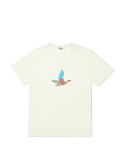 Beymen Club Beyaz Parça Baskılı Nakış Detaylı Pike T-shirt - 7