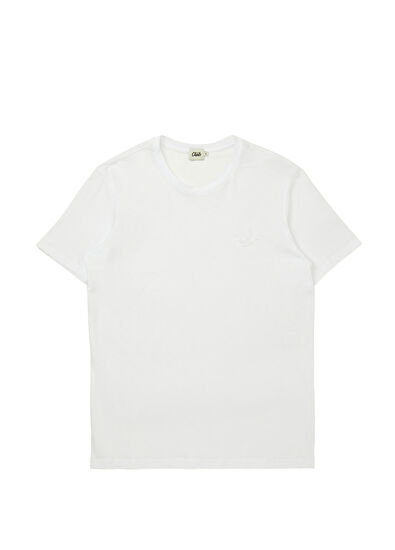Beymen Club Beyaz Mini Parçalı Kuş Logolu T-shirt - 7