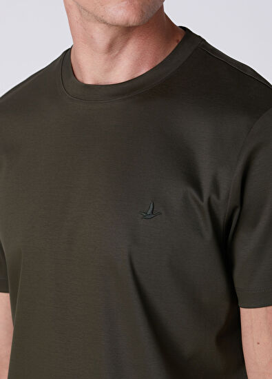Beymen Club Regular Fit Khaki Interlock Basic T-Shirt - 6