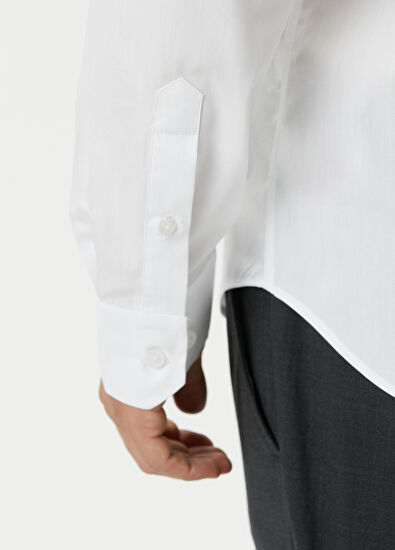 Beymen Club Slim Fit Beyaz Non-iron Gömlek - 6