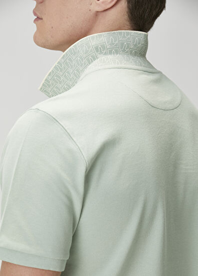 Beymen Club Basic Fit Green Polo Neck T-Shirt - 7