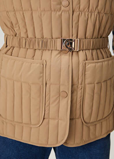 Beymen Club Bej Kapitoneli Yelek - 6