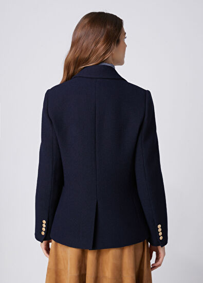 Beymen Club Lacivert Armalı Petek Dokulu Blazer - 5