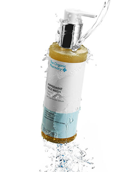 The Organic Pharmacy Peppermint Facial Wash Mint Purifying Face Wash for Acne-Prone Skin 150ml - 3