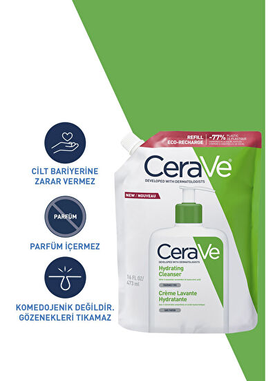 CeraVe Nemlendiren Yüz Temizleyici Refill 473 ml - 5
