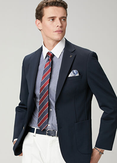 Beymen Club Comfort Fit Lacivert Beyaz Gömlek - 4