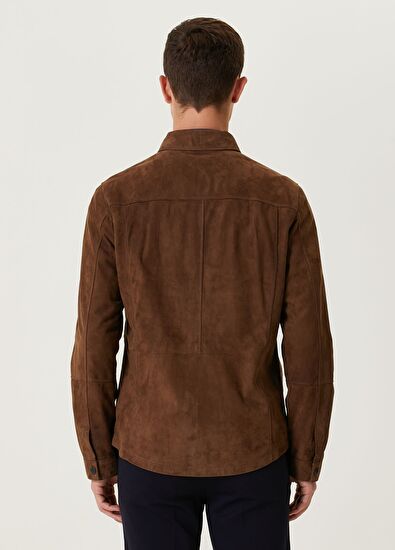 Beymen Club Brown Suede Shirt - 5