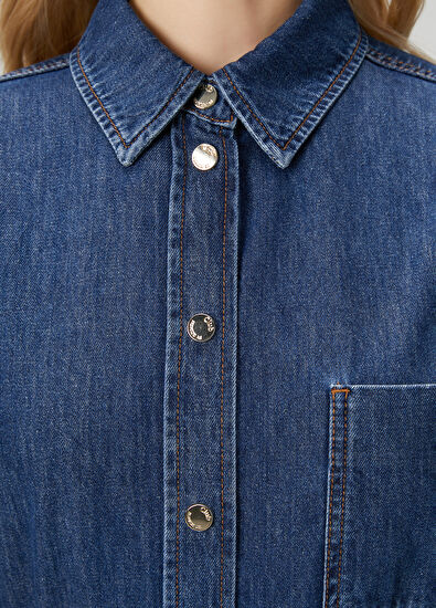Beymen Club Blue Denim Outer Shirt - 7