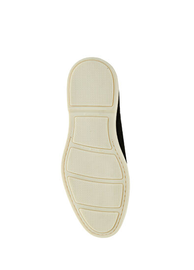 Siyah Kadın Süet Loafer - Görsel 6