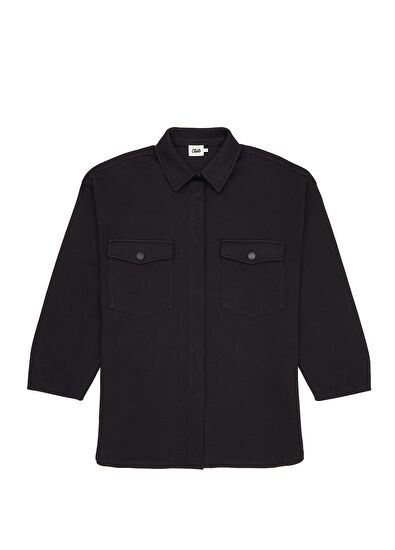 Beymen Club Black Shirt Form Sweatshirt - 7