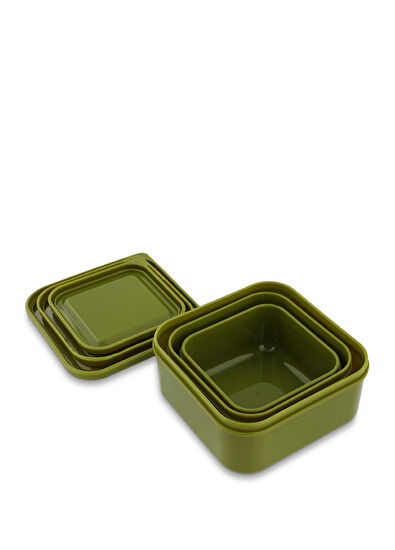 Trixie Mr.Dino Green Kids 3-Piece Snack Container - 5