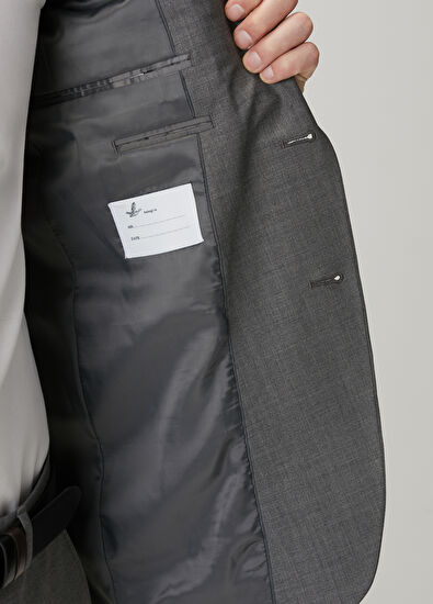 Beymen Club Anthracite Wool Blend Suit - 10