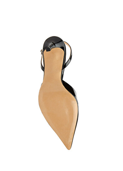 Beymen Club Siyah Deri Topuklu Ayakkabı - 5