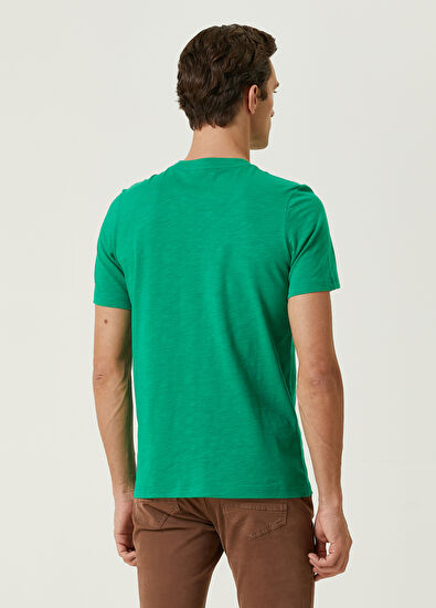 Beymen Club Yeşil Flamlı T-shirt - 5