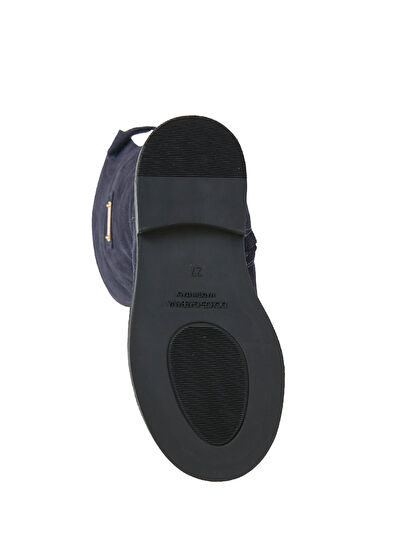 Dolce&Gabbana Mavi Kız Çocuk Süet Çizme - 5