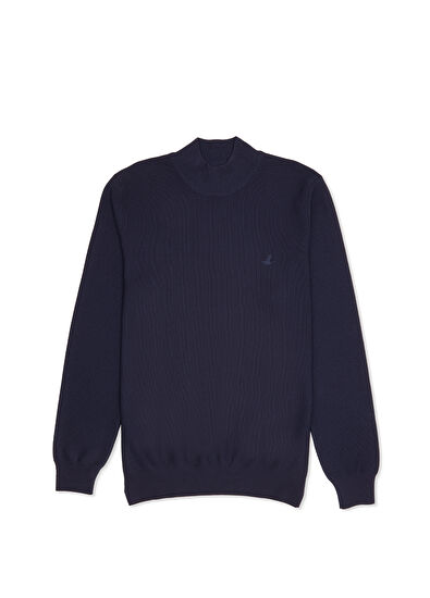 Beymen Club Navy Blue Half Turtleneck Sweater - 7