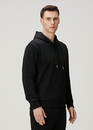 Beymen Club Siyah Kapüşonlu Sweatshirt - 3