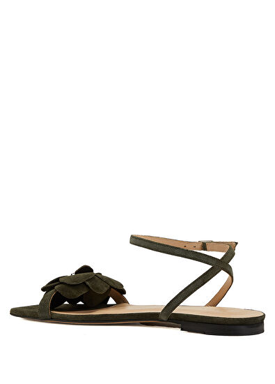Beymen Club Khaki Womens Leather Sandals - 3
