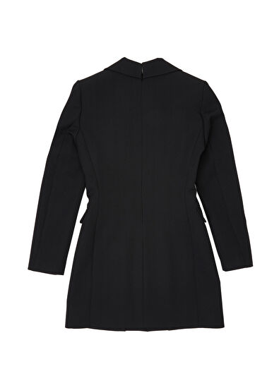 Beymen Club Black Jacket Shaped Mini Evening Dress - 6