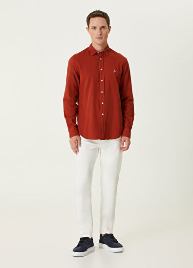 Turuncu Logolu Gömlek Beymen Club Turuncu Logolu Gömlek - 4