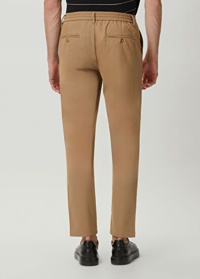 Beymen Club Bej Beli Kordonlu Twill Pantolon - 3