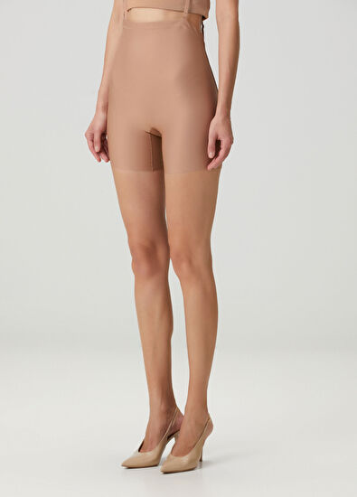 Açık Kahverengi Şort - Görsel 4