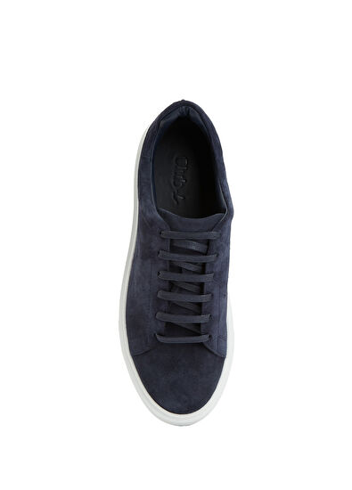 Beymen Club Navy Blue Men's Suede Sneakers - 4
